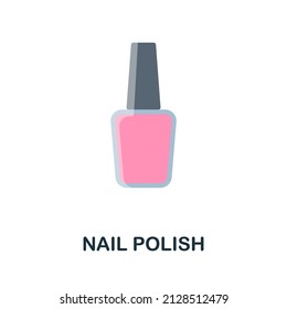 Nail Polish flat icon. Colored element sign from cosmetics collection. Flat Nail Polish icon sign for web design, infographics and more.