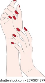 Nail polish formulation red