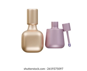 nail polish icon 3d illustration render


