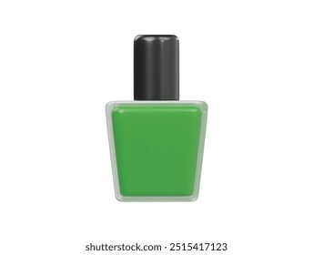 Icono de esmalte de uñas Ilustración de render 3d