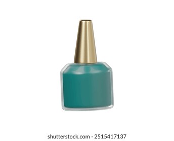 Icono de esmalte de uñas Ilustración de render 3d