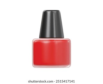 Icono de esmalte de uñas Ilustración de render 3d