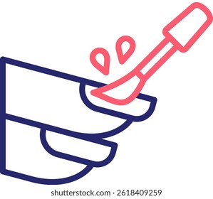 Nail Polish Icon Color Vector Illustration