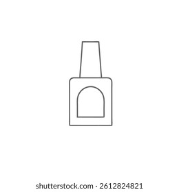 nail polish icon. Cosmetics Icon. beauty concept. nail polish bottle outline
