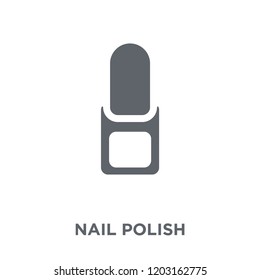 Nail polish icon. Nail polish design concept from  collection. Simple element vector illustration on white background.