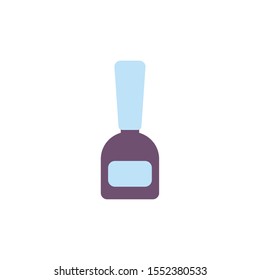 Nail polish icon design, Make up beauty cosmetic fashion style glamour skin and facial care theme Vector illustration