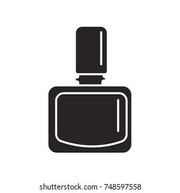 nail polish icon flat black