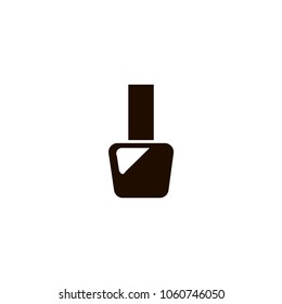 Nail polish icon. flat design