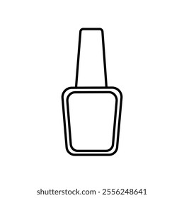 nail polish icon Flat symbol set outline