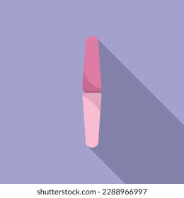Nail polish icon flat vector. Beauty care. Spa cosmetic
