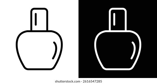 Nail polish icon icons and symbol set. trendy illustration