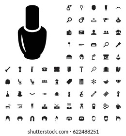 Nail polish icon illustration isolated vector sign symbol. barber icons vector set. on white background