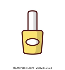 Nail Polish icon isolate white background vector stock illustration