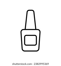 Icono de Nail Polaco aislamiento de fondo blanco ilustración de material vectorial