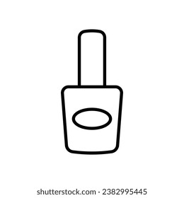 Icono de Nail Polaco aislamiento de fondo blanco ilustración de material vectorial