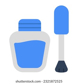 Nail polish icon isolated on white background 