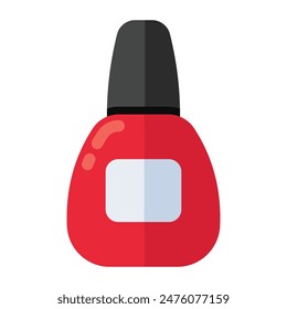 Nail polish icon isolated on white background