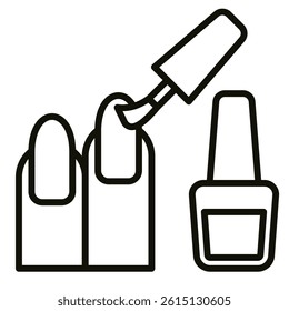 Nail Polish icon line vector illustration