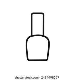 Nail Polish Icon linear vector graphics sign