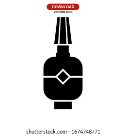 nail polish icon or logo isolated sign symbol vector illustration - high quality black style vector icons