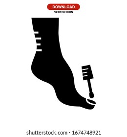 nail polish icon or logo isolated sign symbol vector illustration - high quality black style vector icons