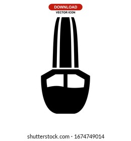nail polish icon or logo isolated sign symbol vector illustration - high quality black style vector icons