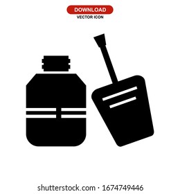 nail polish icon or logo isolated sign symbol vector illustration - high quality black style vector icons
