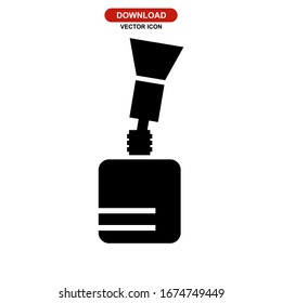 Nagellack-Symbol oder Logo einzeln auf Vektorillustrationen - Vektorsymbole in hoher Qualität