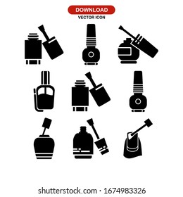 nail polish icon or logo isolated sign symbol vector illustration - Collection of high quality black style vector icons
