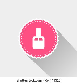 nail polish icon with long shadow