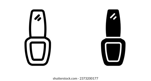 Nail Polish Icon, for mobile concept and web design. vector illustration