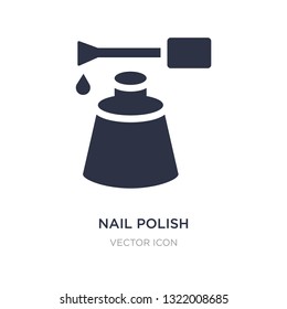 nail polish icon on white background. Simple element illustration from Beauty concept. nail polish sign icon symbol design.