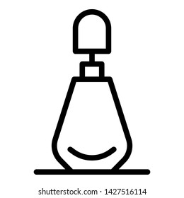 Nail polish icon. Outline nail polish vector icon for web design isolated on white background