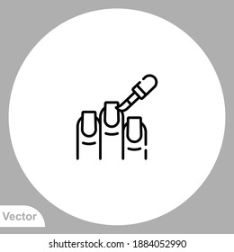 Nail polish icon sign vector,Symbol, logo illustration for web and mobile