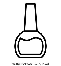 nail polish icon Simple thin line stroke