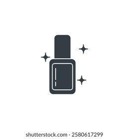 Nail Polish icon symbol vector illustration isolated on white background