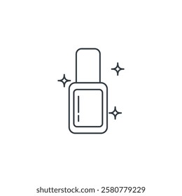 Nail Polish icon symbol vector illustration isolated on white background