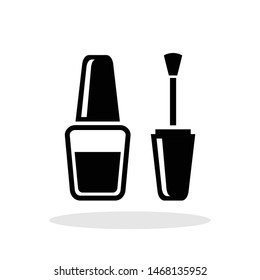 Nail polish icon in trendy flat style. Manicure symbol for your web site design, logo, app, UI Vector EPS 10. 