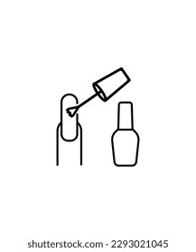 nail polish icon, vector best line icon.