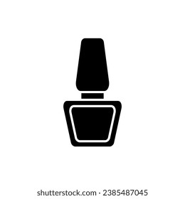 Nagellack-Symbol-Vektorgrafik. Kosmetisches Illustrationszeichen. Make-up-Symbol. Schönheitslogo.