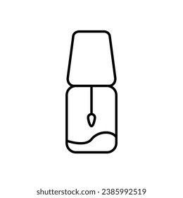 Nail polish icon vector. Cosmetics illustration sign. Makeup symbol. Beauty logo.