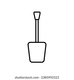 Vector de icono de esmalte de uñas. Signo de ilustración cosmética. Símbolo de maquillaje. Logo de belleza.