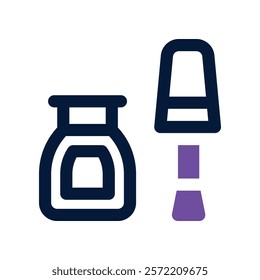 nail polish icon. vector dual tone icon for your website, mobile, presentation, and logo design.