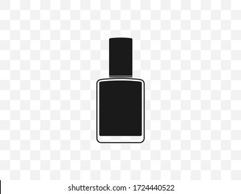 Icono de esmalte de uñas. Ilustración vectorial, diseño plano.