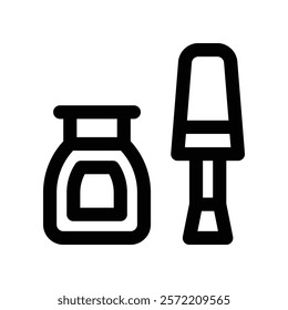 nail polish icon. vector line icon for your website, mobile, presentation, and logo design.