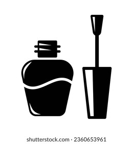 Nail polish icon vector on trendy design
