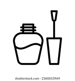 Nail polish icon vector on trendy design