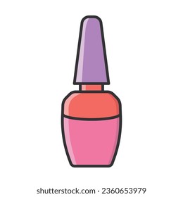 Nail polish icon vector on trendy design