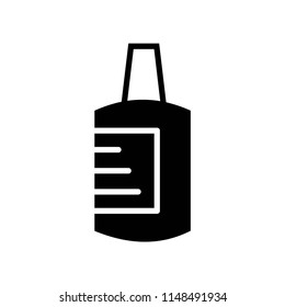 Nail polish icon vector icon. Simple element illustration. Nail polish symbol design. Can be used for web and mobile.