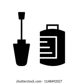 Nail polish icon vector icon. Simple element illustration. Nail polish symbol design. Can be used for web and mobile.